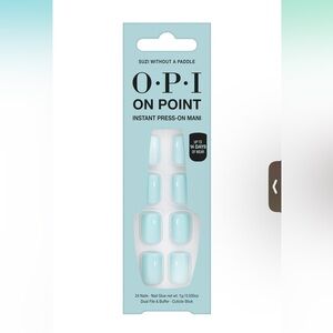 Suzi Without A Paddle | OPI On Point Instant Press-On Mani - Light Blue